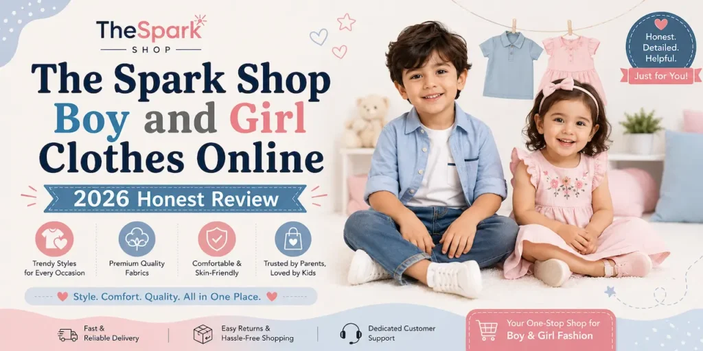 The Spark Shop Boy and Girl Clothes Online Banner