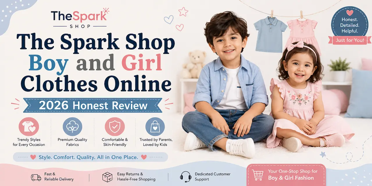 The Spark Shop Boy and Girl Clothes Online Banner